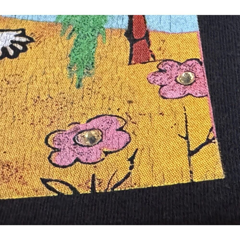 BAD BUNNY Un Verano Sin Ti Reggaeton House Upcycled Retro Denim Jacket Size L - Picture 12 of 14